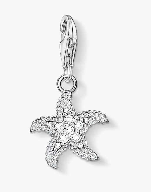 Thomas Sabo - Ciondolo a forma di stella marina color argento e bianco