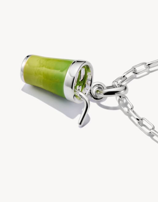 Thomas Sabo - Colgante charm Connect de plata en verde y plata, 3 de 4