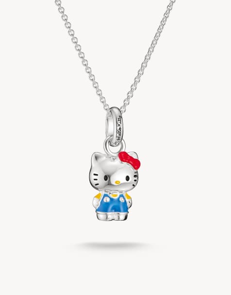 Thomas Sabo - collar Hello Kitty azul en plata, negro, rojo y amarillo - view 1