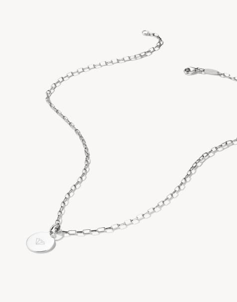 Thomas Sabo - Collier charm à maille trombone en argent - Argenté - view 1