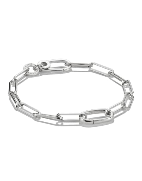 Thomas Sabo - Connect - Bracelet charm à maille trombone en argent - Argenté - view 1