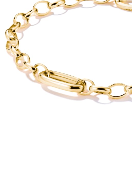 Thomas Sabo - Connect - Bracelet charm à maillons en plaqué or - Doré, 3 de 3