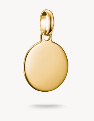 Thomas Sabo - Connect - Pendentif charm médaille en plaqué or - Doré