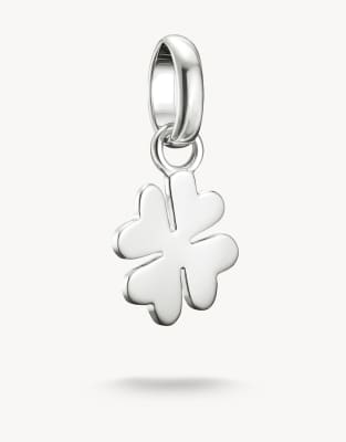 Thomas Sabo - Connect - Pendentif charm trèfle à quatre feuilles en argent - Argenté