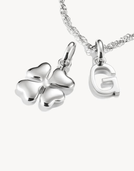 Thomas Sabo – Connect – Silberfarbener Glücksklee-Anhänger im 3D-Design, 2 von 3