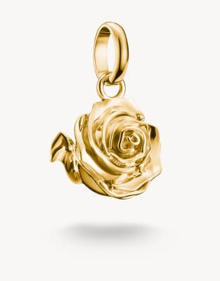 Thomas Sabo - Connect - Vergoldeter Rosenblütenanhänger in Gold