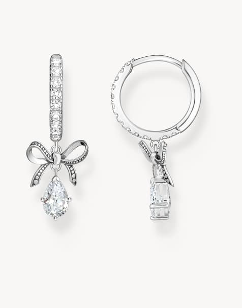 Thomas Sabo – Creolen aus 925er Sterlingsilber mit Schleifen-Anhänger - view 1