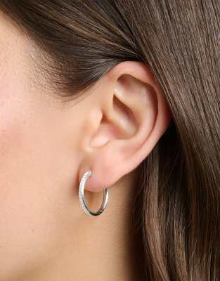 Thomas Sabo - Creolen aus 925er Sterlingsilber mit weißen Pavé-Schmucksteinen