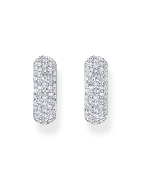Thomas Sabo - Créoles - Argenté et blanc - view 1