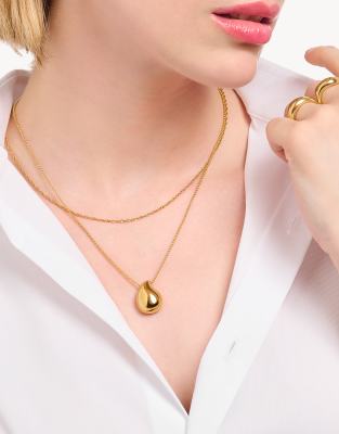 Thomas Sabo Droplet Necklace In Gold