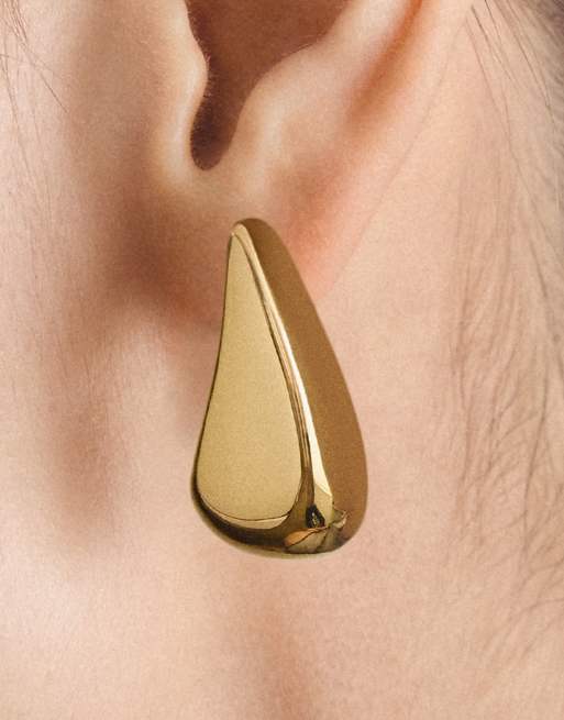 Thomas Sabo Earrings chunky in teardrop shape in gold, 4 of 4