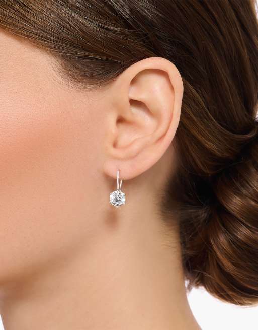 Thomas Sabo earrings with white stone in sterling silver, 2 of 3