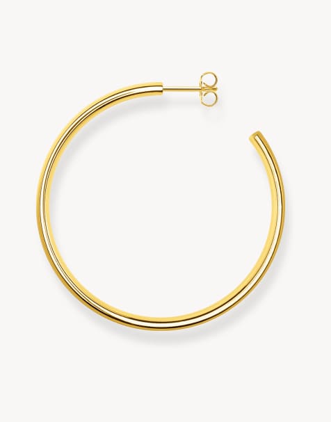 Thomas Sabo – Große, vergoldete Creolen in Goldoptik - view 1