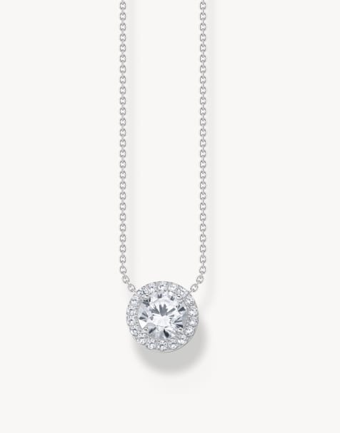 Thomas Sabo - Halsketting in zilver en wit - view 1