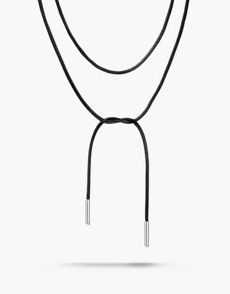 Thomas Sabo - Halsketting in zilver en zwart - view 1