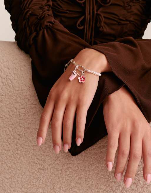 Thomas Sabo - Hangertje met roze matcha in zilver, roze en rood, 2 van 3