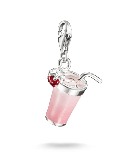 Thomas Sabo - Hangertje met roze matcha in zilver, roze en rood, 3 van 3