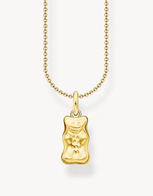 Thomas Sabo Haribo Bear Necklace In Gold