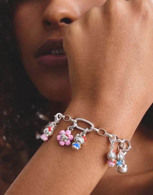 Thomas Sabo Hello Kitty charm blauw – connect in zilver, zwart, rood, geel, 3 van 5