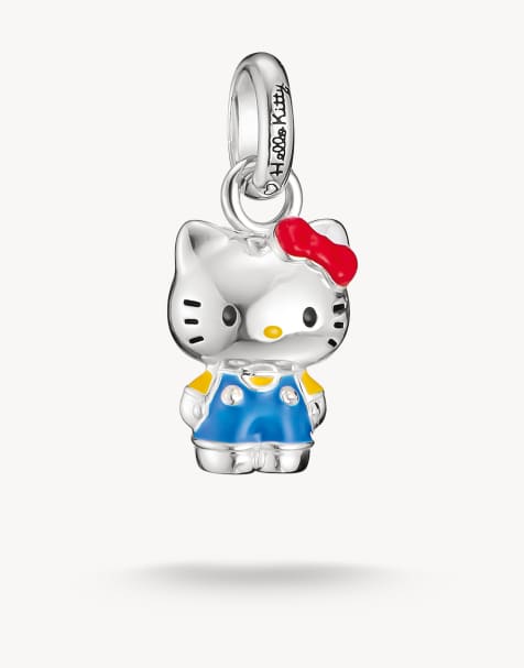 Thomas Sabo Hello Kitty charm bleu – connect en argent, noir, rouge, jaune - view 1