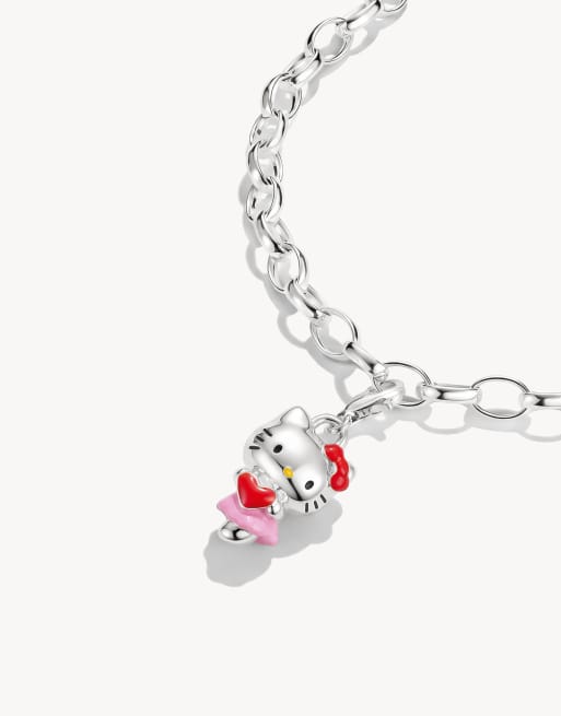 Thomas Sabo Hello Kitty charm cœur – original en argent, noir, rouge, jaune, 2 de 4