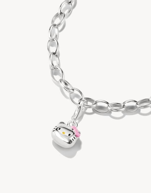 Thomas Sabo Hello Kitty charm fiocco rosa – originale in argento, nero, rosa, giallo, 2 di 4