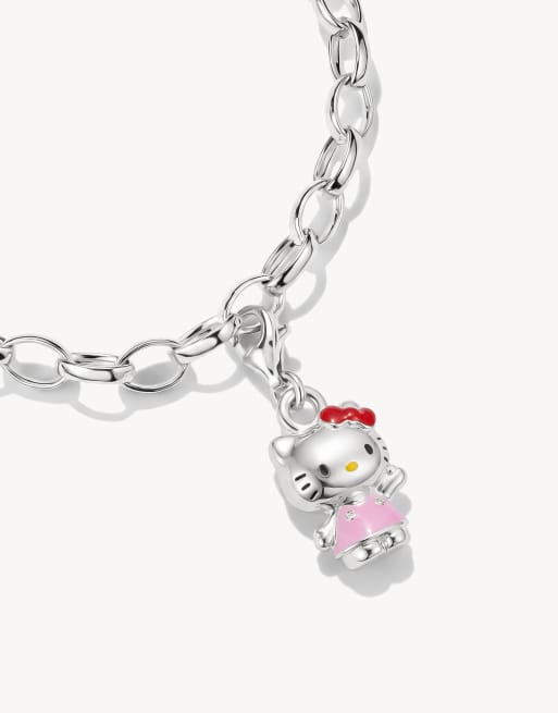 Thomas Sabo Hello Kitty charm roze – origineel in zilver, zwart, rood, geel, 2 van 4