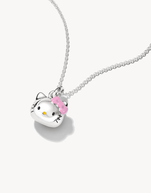 Thomas Sabo Hello Kitty collier nœud rose en argent, noir, jaune, rose, 2 de 4