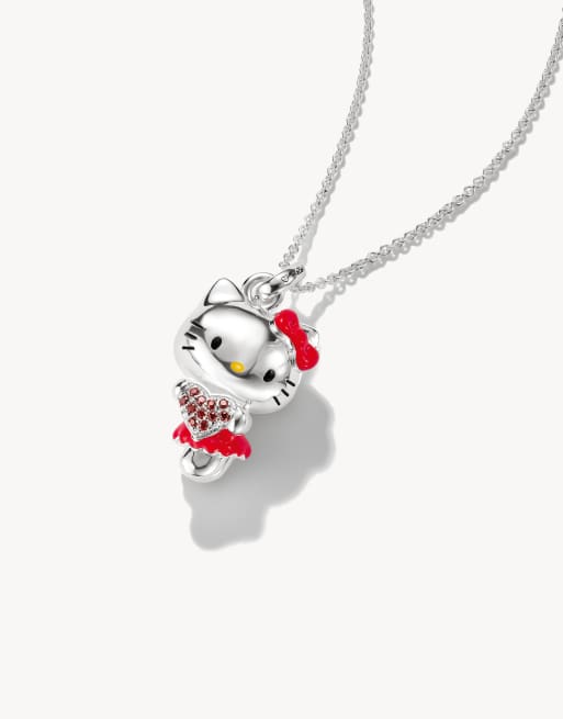 Thomas Sabo Hello Kitty Halskette Herz in Silber, Schwarz, Rot, Gelb, 2 von 4