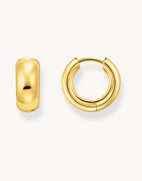 Thomas Sabo Hoop earrings in gold - view 1