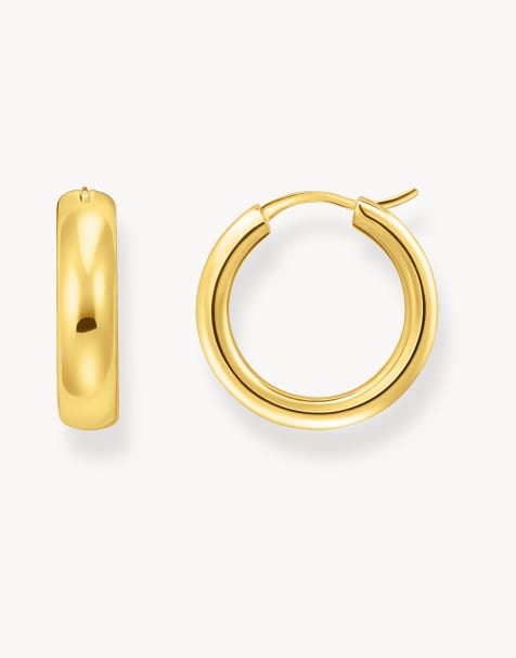 Thomas Sabo Hoop earrings in gold - view 1