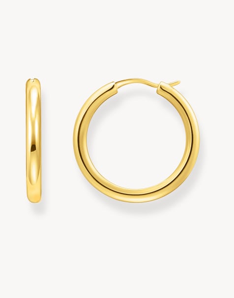 Thomas Sabo Hoop earrings in gold - view 1