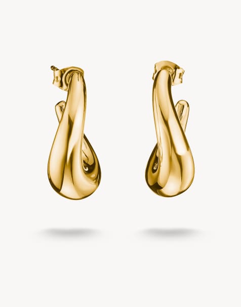 Thomas Sabo Hoop earrings in gold - view 1