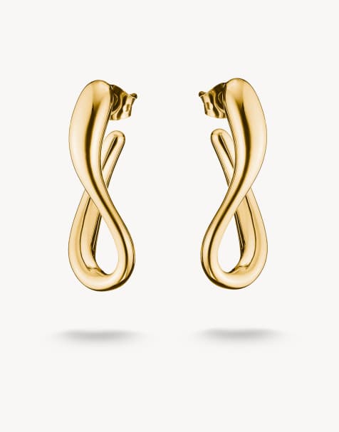 Thomas Sabo Hoop earrings in gold - view 1