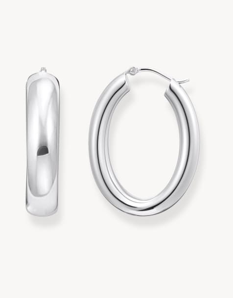 Thomas Sabo Hoop earrings in silver - view 1