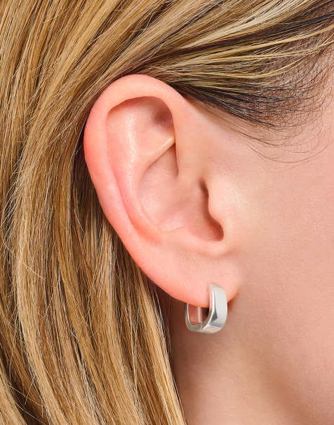 Thomas Sabo hoop earrings in sterling silver - view 1