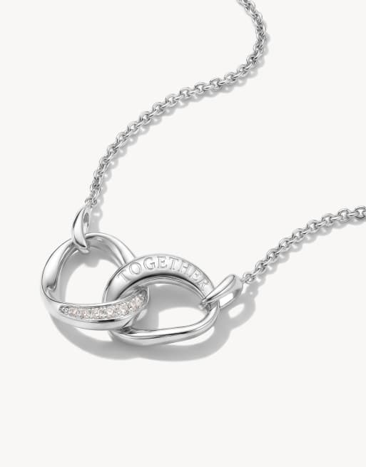 Thomas Sabo Kette mit weißen Zirkonia in Silber, Weiß, 2 von 5