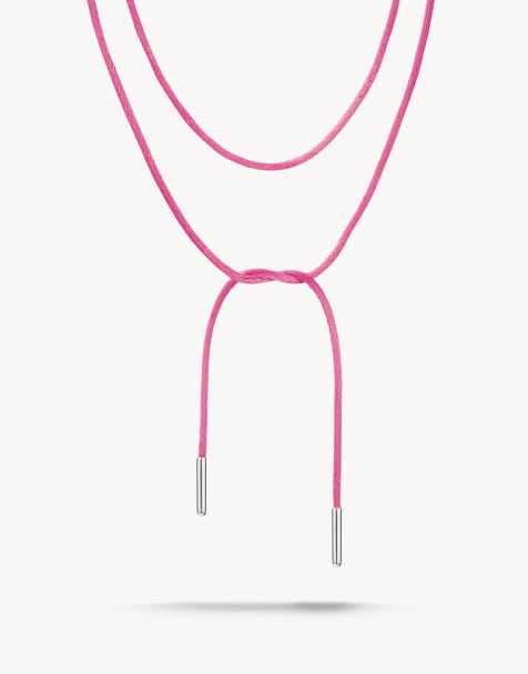 Thomas Sabo ketting in zilver, roze - view 1
