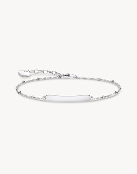 Thomas Sabo – Klassisches, silberfarbenes Armband aus Sterlingsilber mit punktförmigen Elementen - view 1