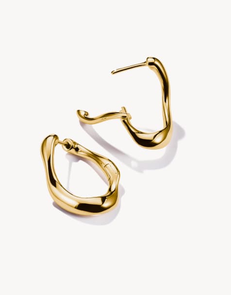 Thomas Sabo – Kleine, vergoldete Creolen in Gold - view 1