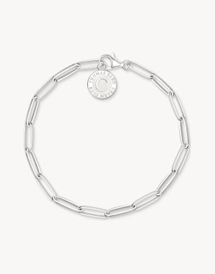 Thomas Sabo - Member - Silberfarbenes Armband mit weiß-silberfarbener Charmista-Coin