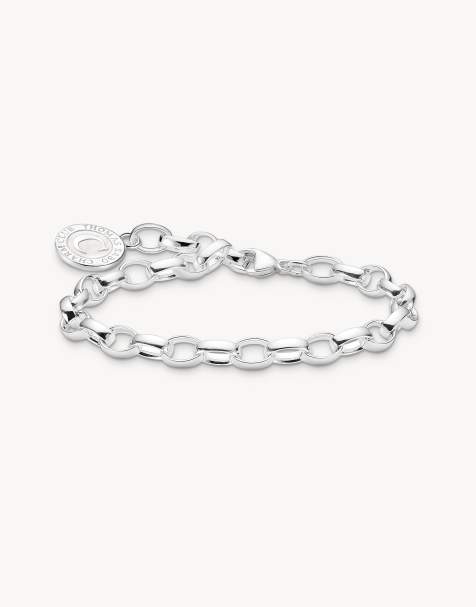 Thomas Sabo – Member – Silberfarbenes Armband mit weiß-silberfarbener Charmista-Coin - view 1
