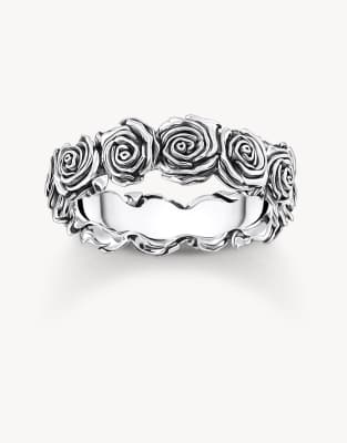 Thomas Sabo - Midnight Rose - Ring aus Silber mit Rosendesign