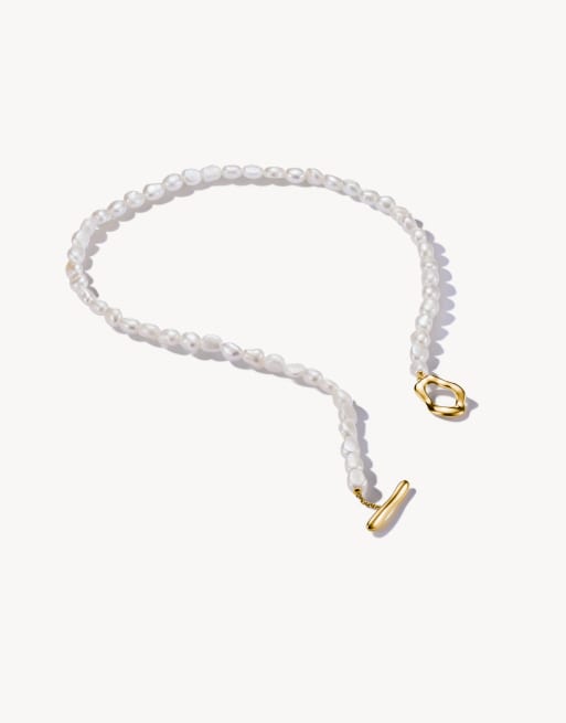 Thomas Sabo - Natural Beauty - Collier de perles en plaqué or jaune - Doré/blanc, 2 de 4