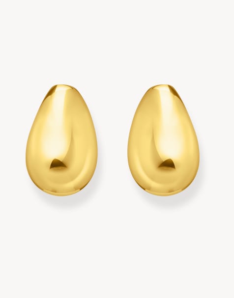 Thomas Sabo – Ohrstecker aus 925er Sterlingsilber mit 18-karätiger Vergoldung in Gelbgold - view 1