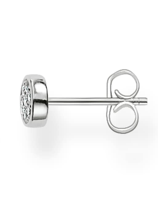 Thomas Sabo Ohrstecker mit funkelnden Kreisen in Silber, Weiß, 2 von 3