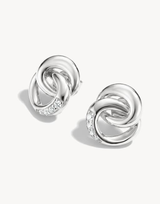 Thomas Sabo orecchini a bottone con zirconi bianchi in argento, bianco, 2 di 5