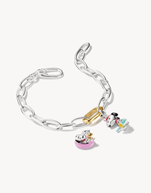 Thomas Sabo Peanuts™ charm Snoopy avec valise Connect en argent, argent et noir, 2 de 4