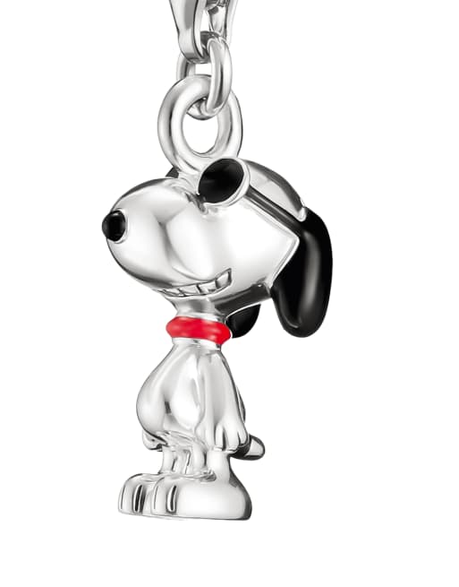 Thomas Sabo Peanuts™ charm Snoopy con occhiali da sole in argento originale, argento, nero, rosso, 2 di 4