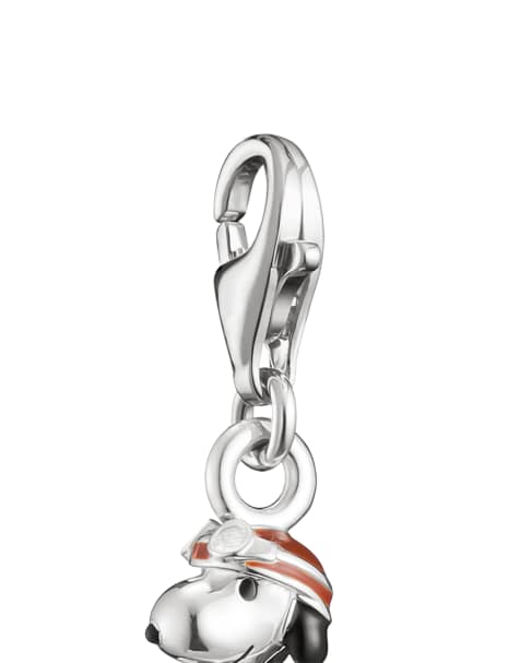Thomas Sabo Peanuts™ charm Snoopy su Vespa in argento originale, nero, rosso - view 1